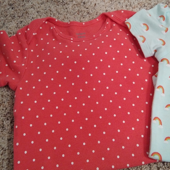 💜Bundle: Two rainbow and polka dot onesies - Picture 2 of 4